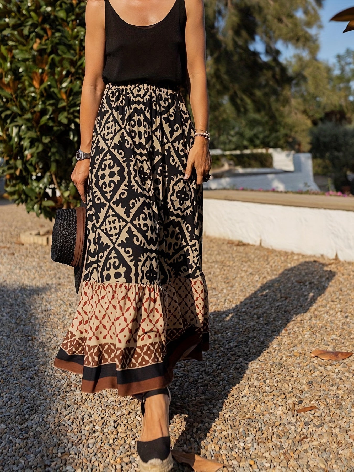 Tetsiea Boho Maxi Rok - Zwierige Boheemse Stijl