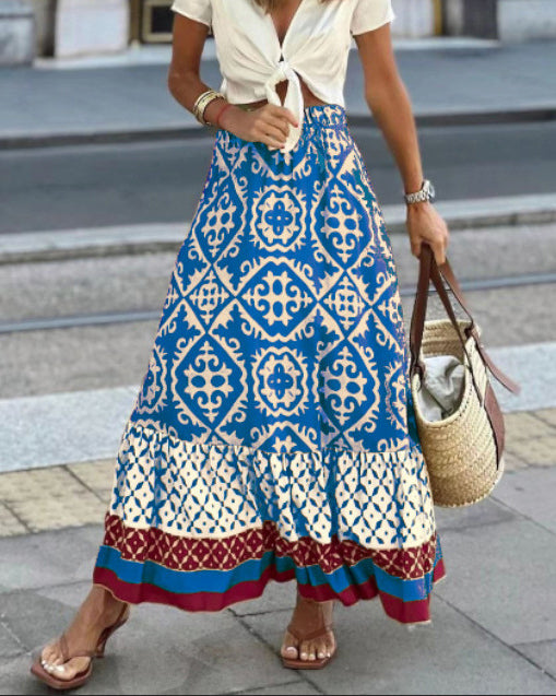 Tetsiea Boho Maxi Rok - Zwierige Boheemse Stijl