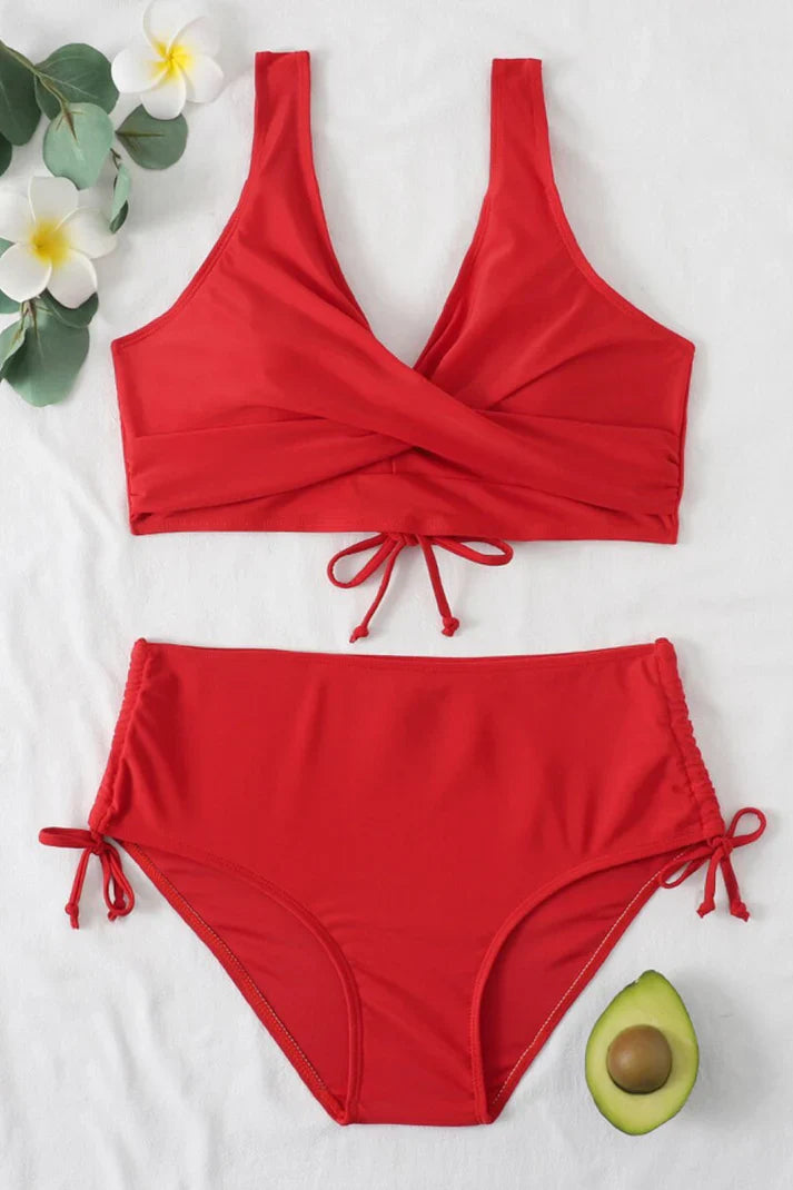 Sofia - Comfortabele en Tweedelige Push Up Bikini - met Verstelbare Opties en Hoge Taille