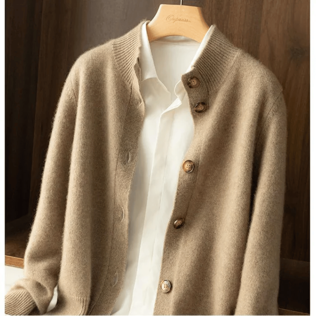 Gebreid vest met statement-knopen – een comfortabel laagjesstuk voor dames