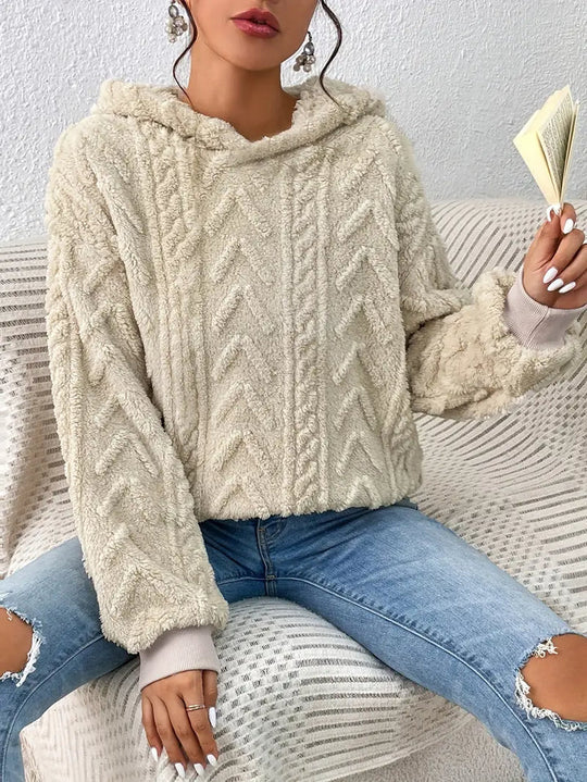 Ilya - Gebreide hoodie sweater