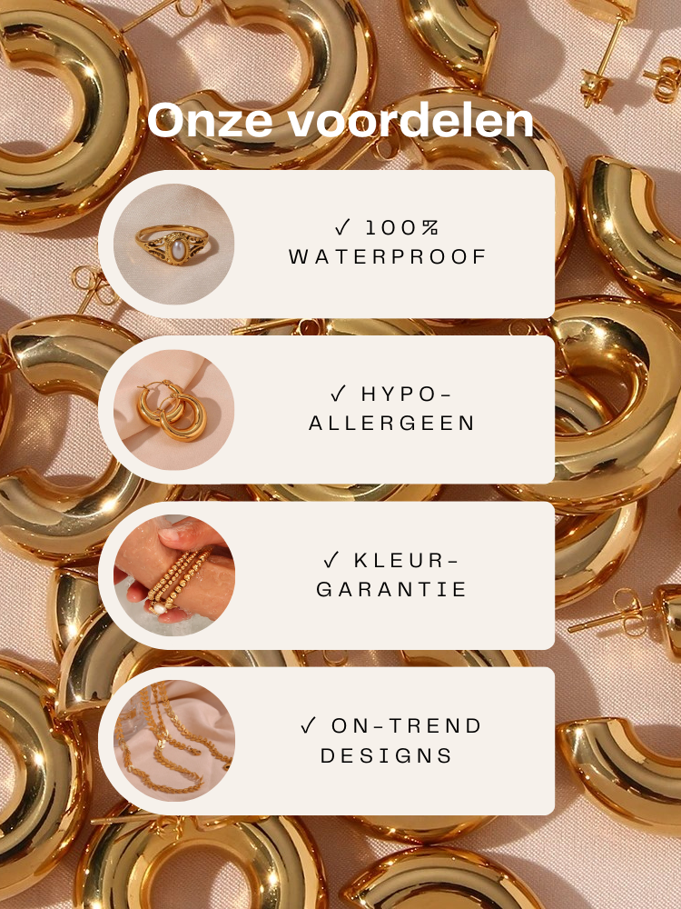Rianne - Stijlvolle Gouden Statement Oorbellen