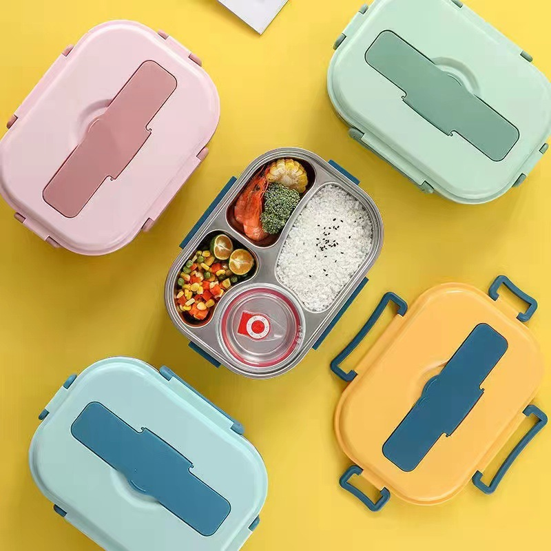 Geïsoleerde roestvrijstalen lunchbox – Lekvrije ThermoBox met kliksluiting