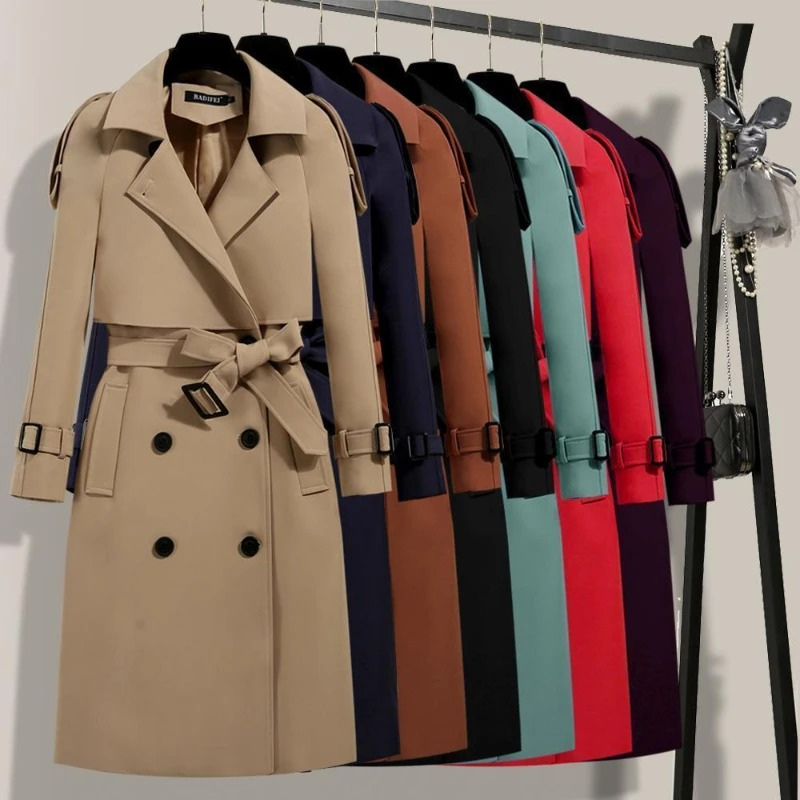 Seraphina - Luxury Trenchcoat Lang Dames