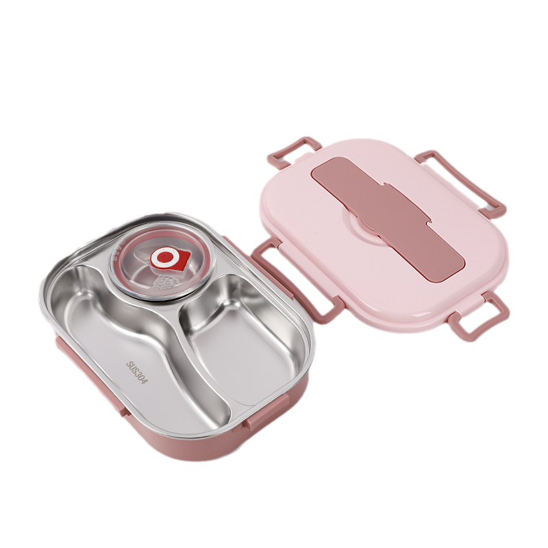 Geïsoleerde roestvrijstalen lunchbox – Lekvrije ThermoBox met kliksluiting