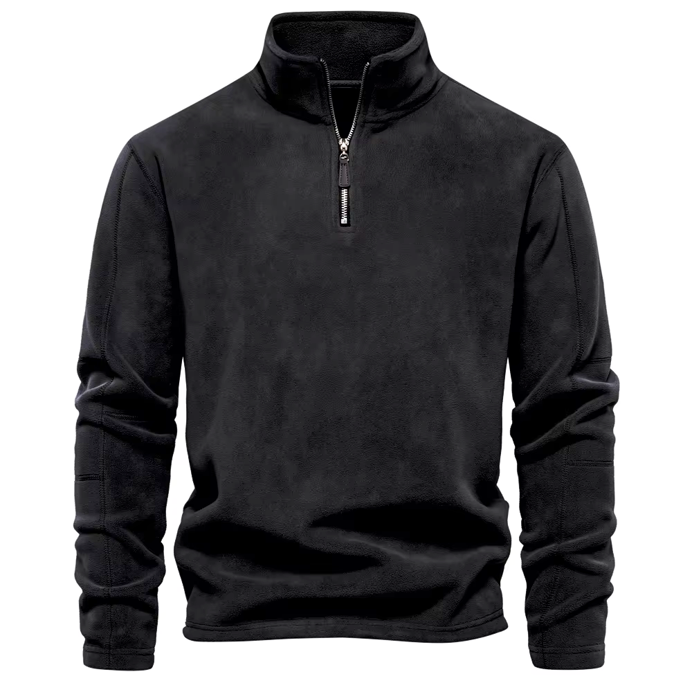 Trui. Warm. Heren. Rits. Victoria Mae. Winter. Zwart