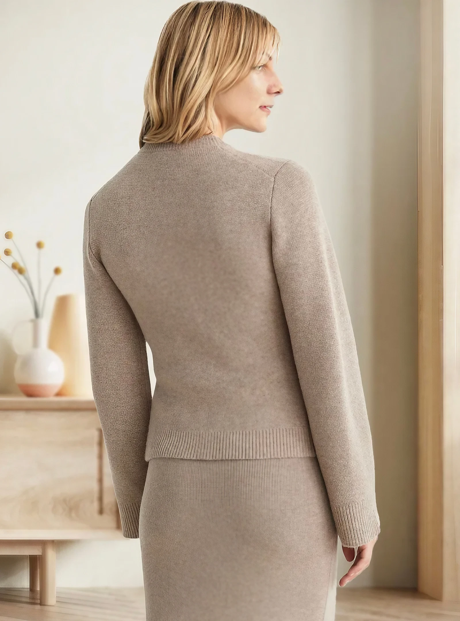 Ava - Zacht Knopen Vest – Warmte en Stijl