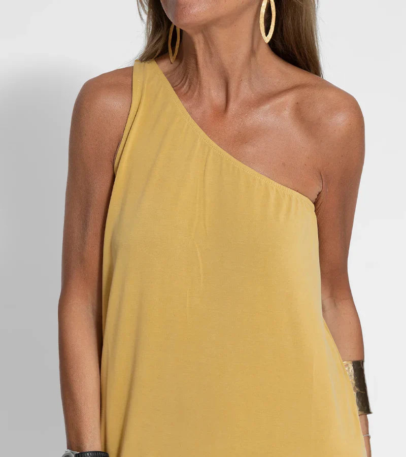 Loise - Stijlvolle Maxi Jurk met One Shoulder voor Dames