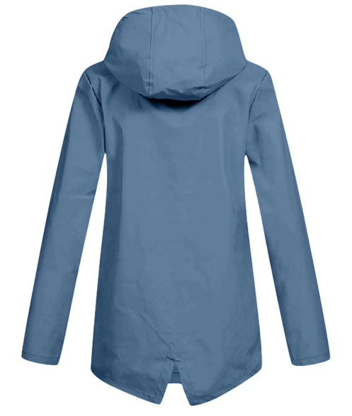 Chiara - Elegante Lange Regenjas met Capuchon