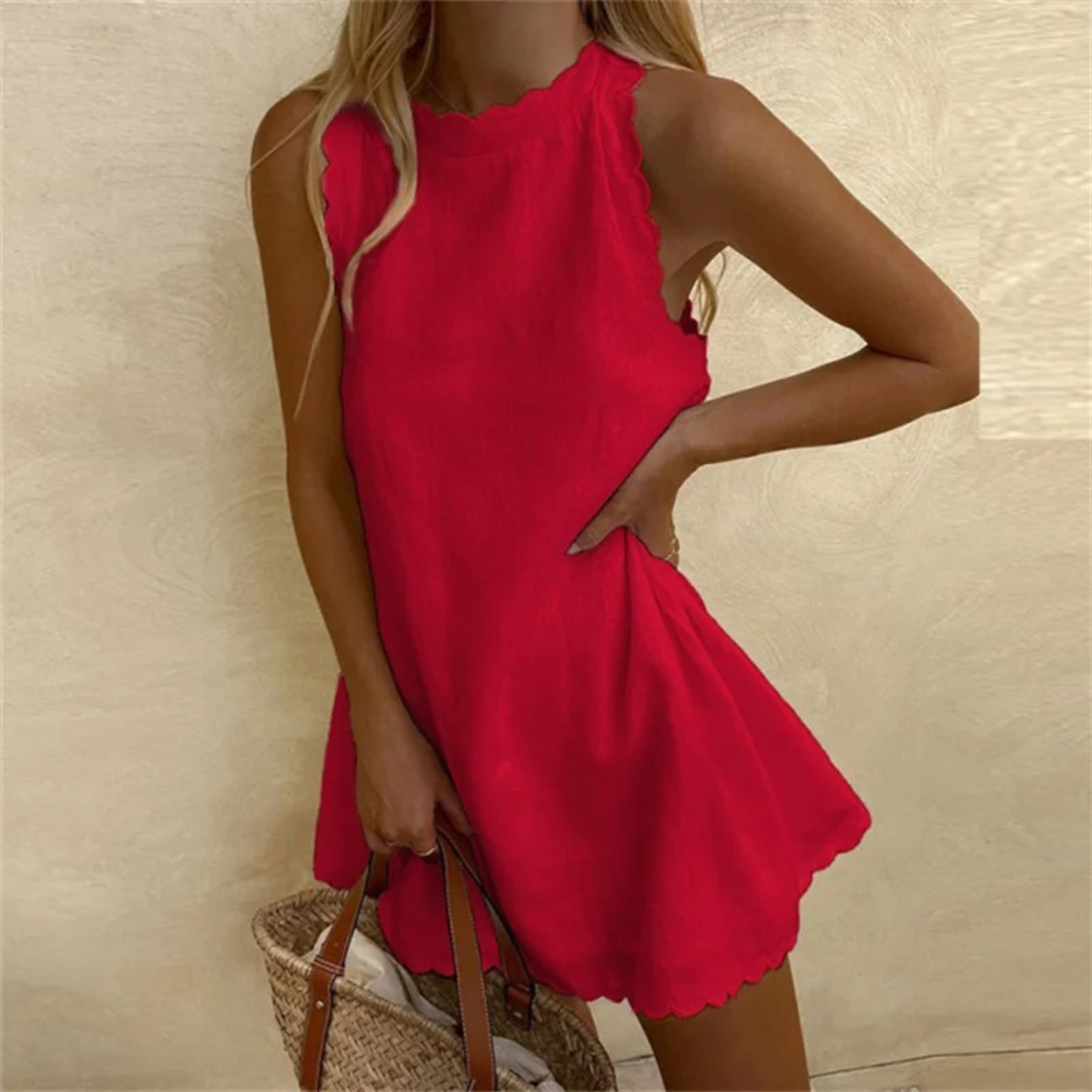 Leonora - Elegante en Casual Linnen Jurk met Details