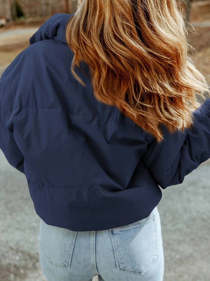 Sophie - Stijlvolle Warme Jas met Rits voor Dames
