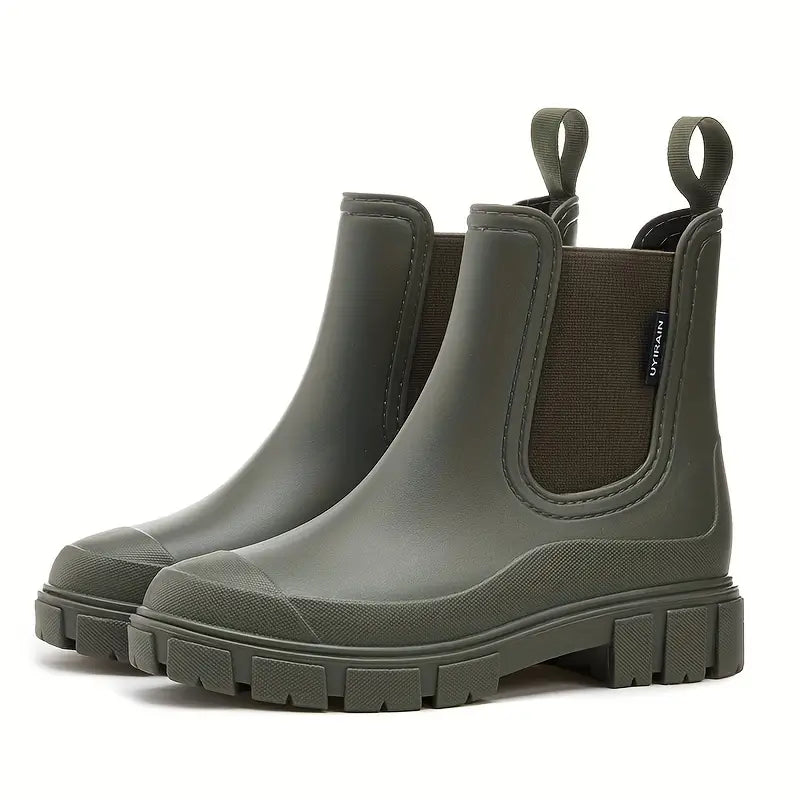 Waterdichte regenlaarzen met comfortabele pasvorm en antislipzool voor dames