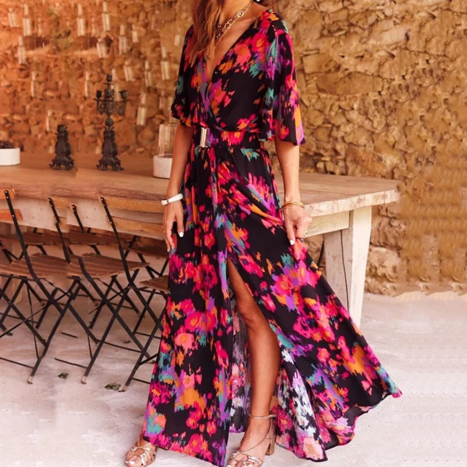 Marcella Dress - Stijlvolle Omslag Jurk