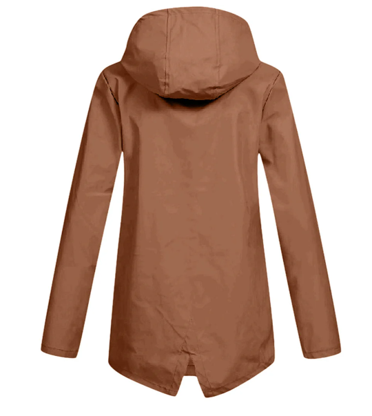 Chiara - Elegante Lange Regenjas met Capuchon