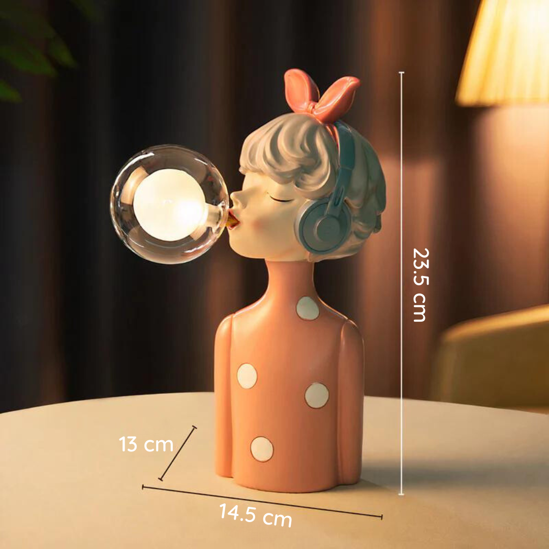 Artisan Sculpturale Bellenblaas Tafellamp – Elegante Decoratie