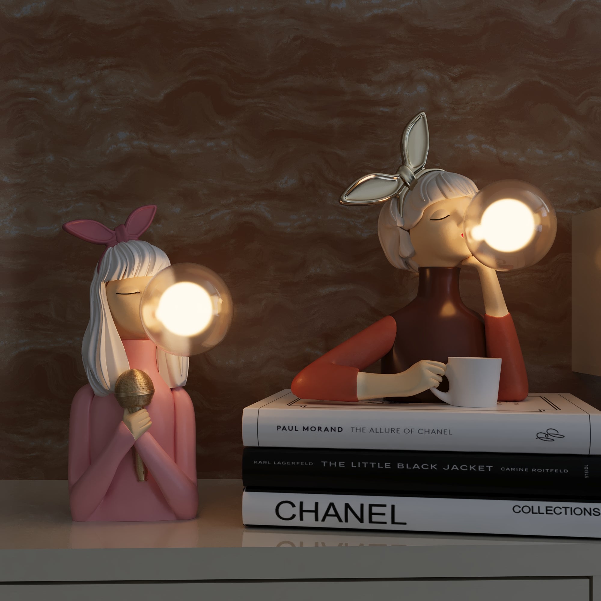 Artisan Sculpturale Bellenblaas Tafellamp – Elegante Decoratie