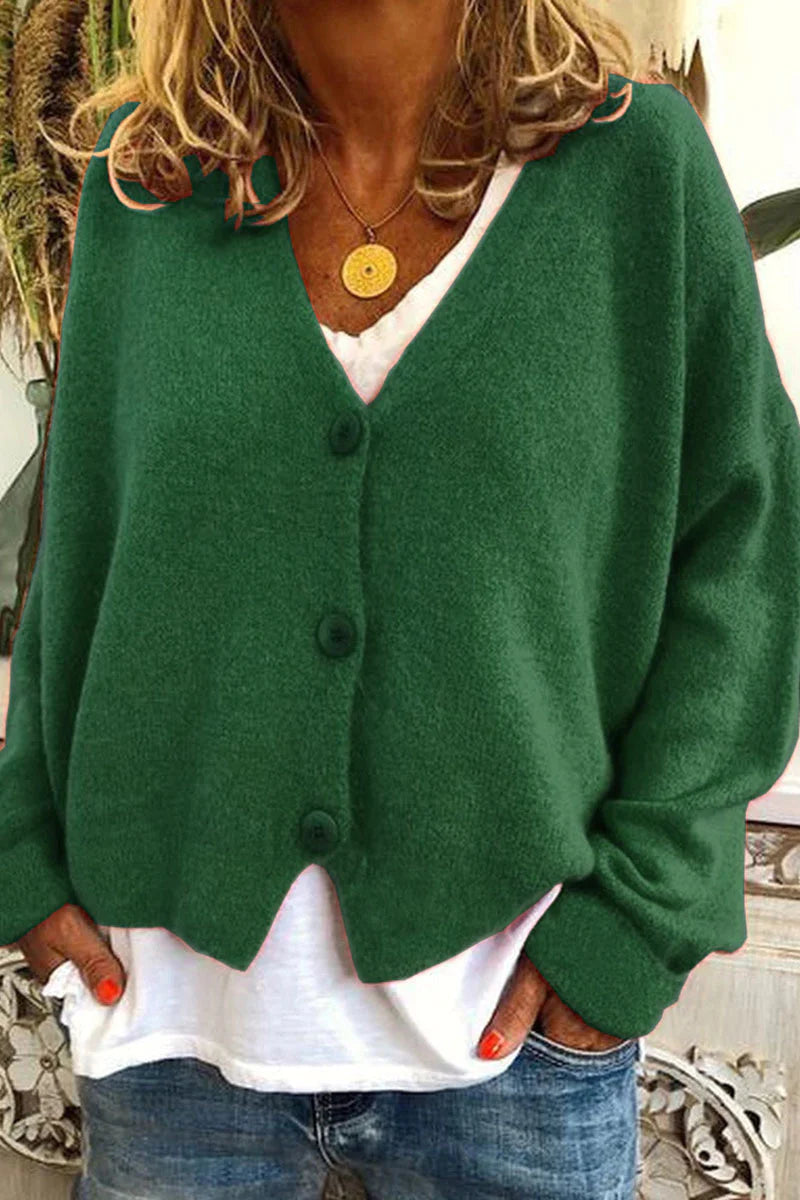 Aspen | Gebreid vest met V-hals en patchwork-dessin 13