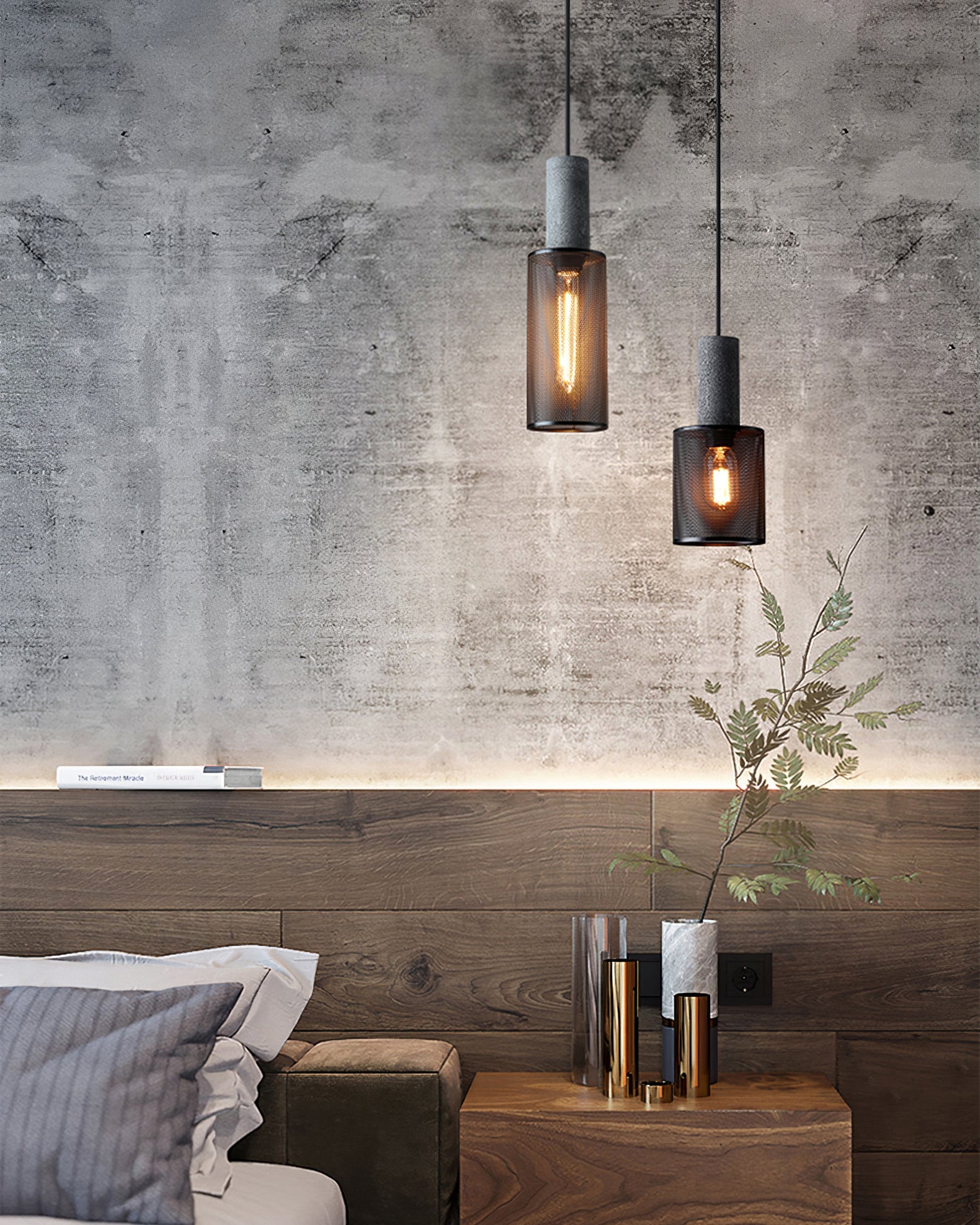 Betonindustrie | Cilindervormige hanglamp 3