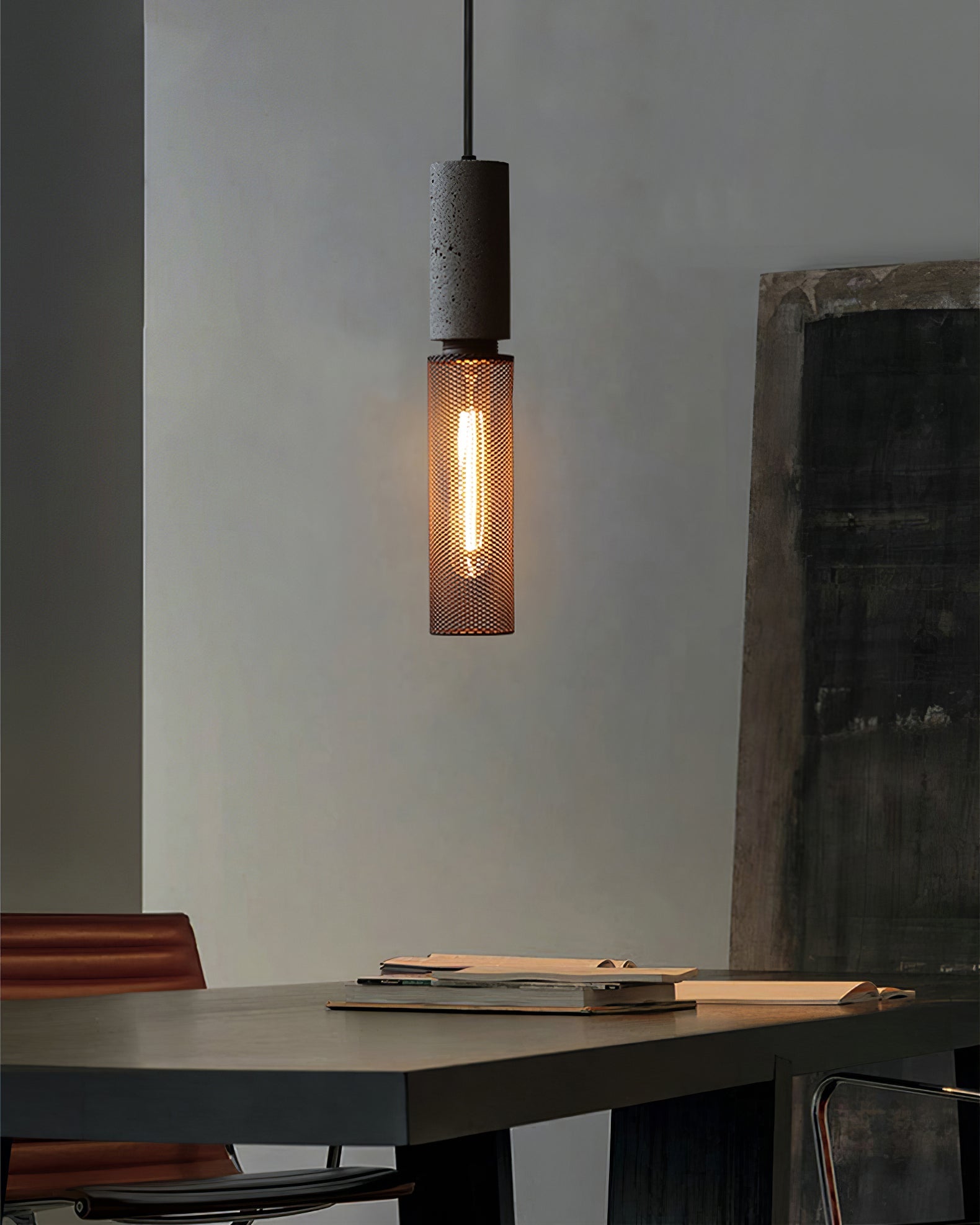 Betonindustrie | Cilindervormige hanglamp 4