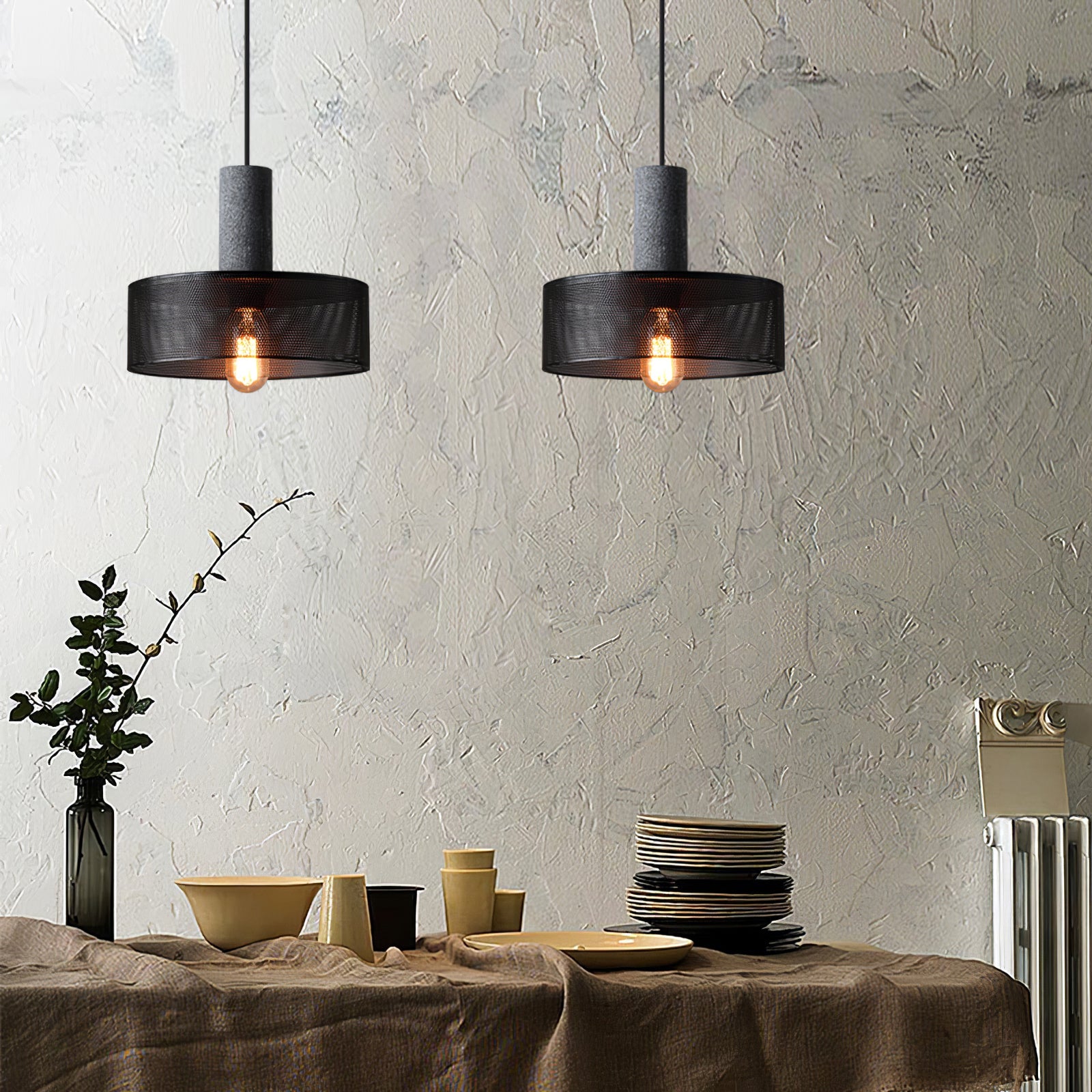 Betonindustrie | Cilindervormige hanglamp 8