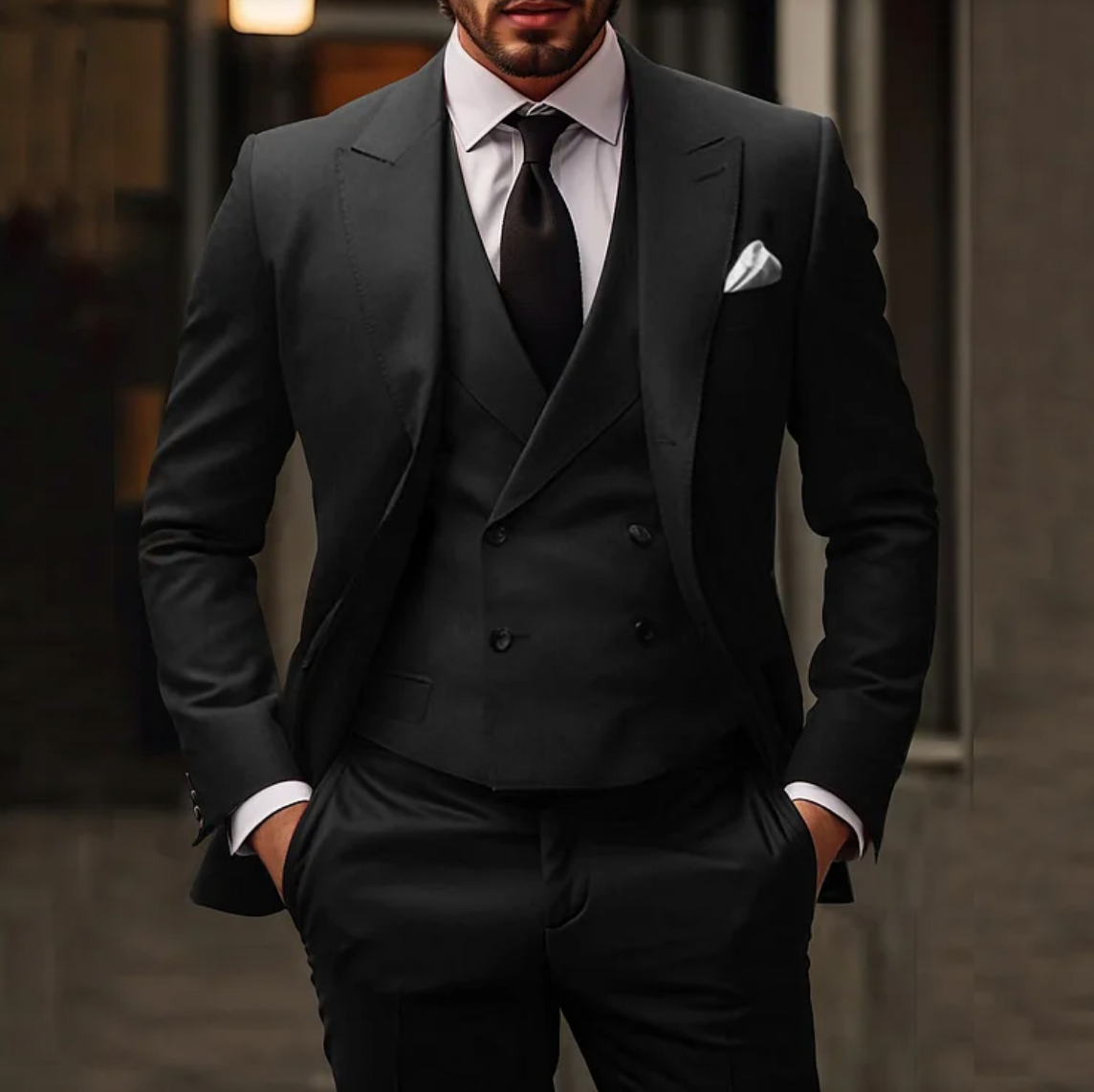 Carlton - 3-delige Slim-fit Herenkostuum: Blazer, Gilet en Broek