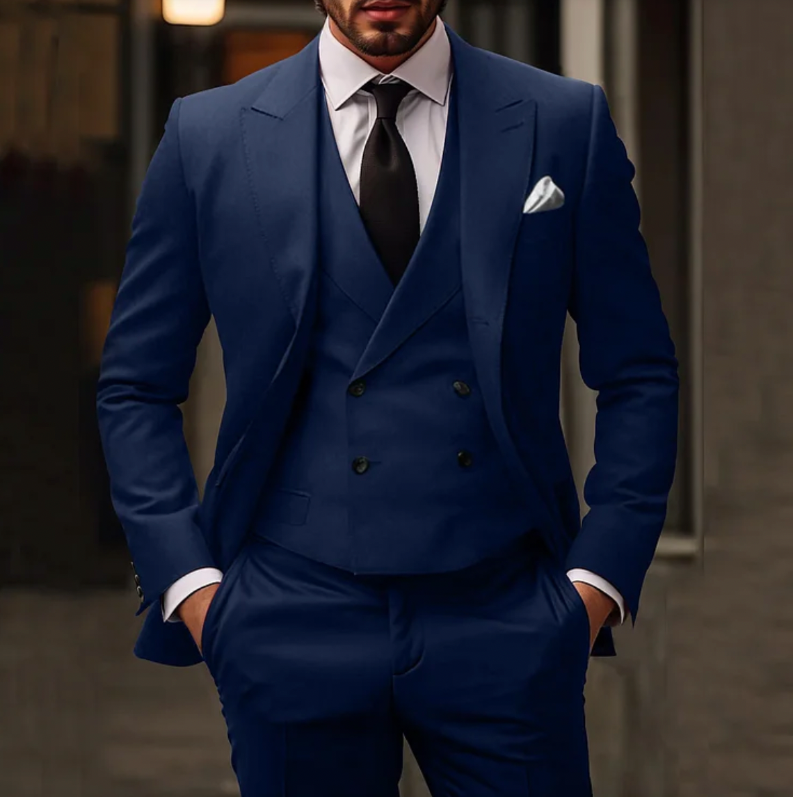 Carlton - 3-delige Slim-fit Herenkostuum: Blazer, Gilet en Broek