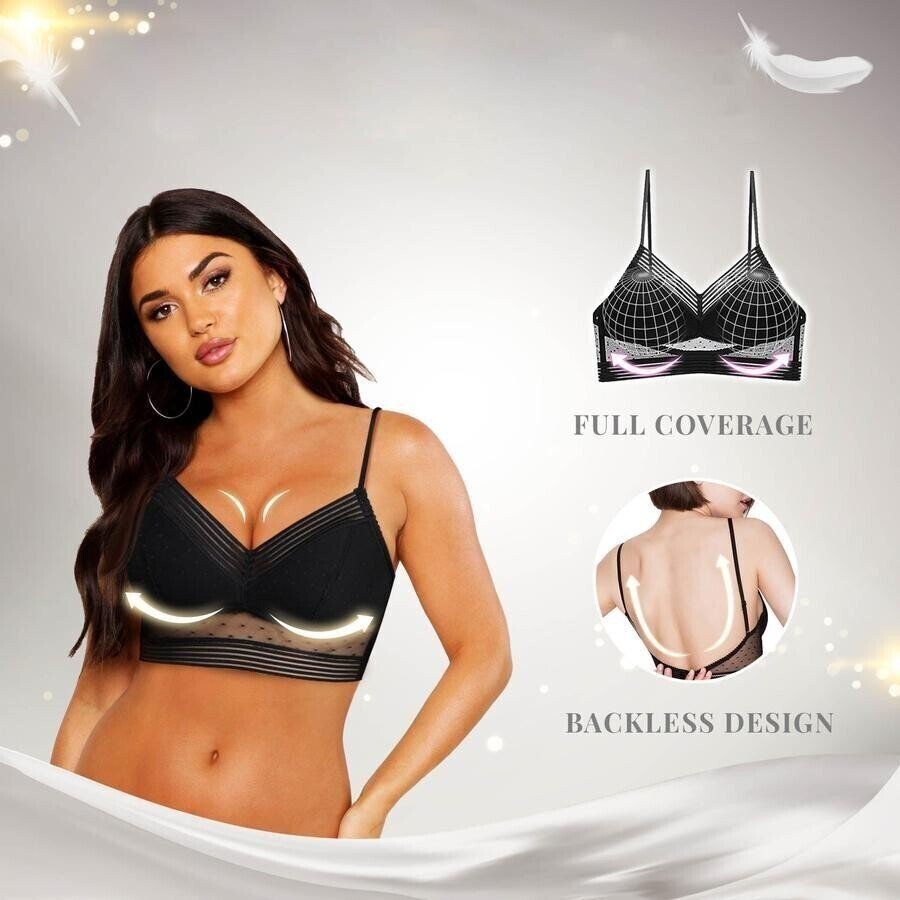 Selena - Push-Up Bralette Zonder Beugel met Open Rug - Ideaal voor Zomerjurken en Luchtige Tops