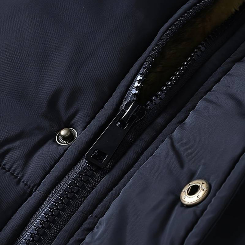 Liam - Heren Parka met Nepbontkraag – Comfort en Stijl voor Elk Seizoen