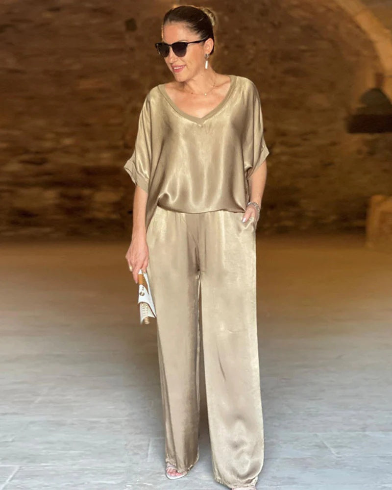 Sandra - Stijlvolle 2-delige Chique Set voor Dames - Elegante Outfits voor Elke Gelegenheid