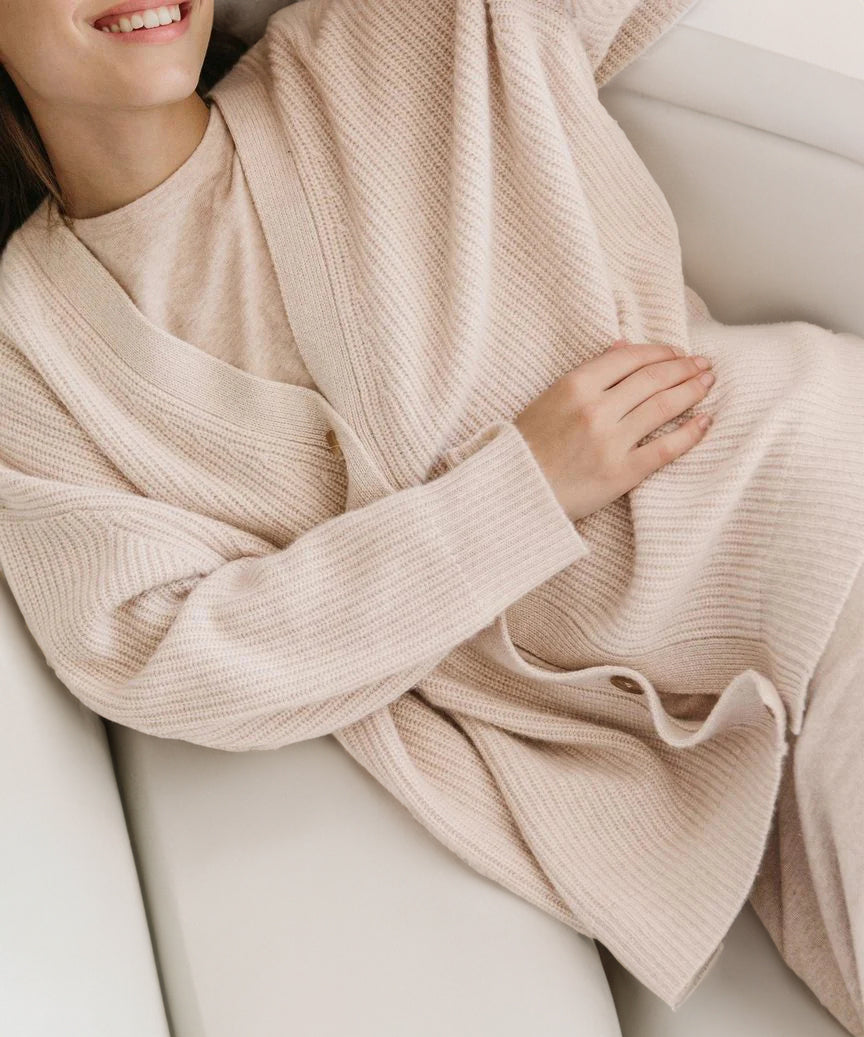 Eleonora - Oversized Gebreide Cardigan met Knopen voor Dames