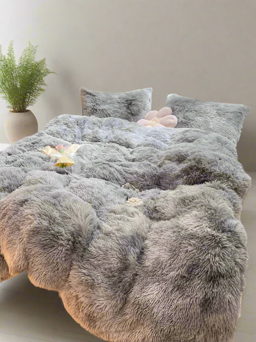 Celestia | Fluweelzacht dekbedovertrek voor tweepersoonsbed 0