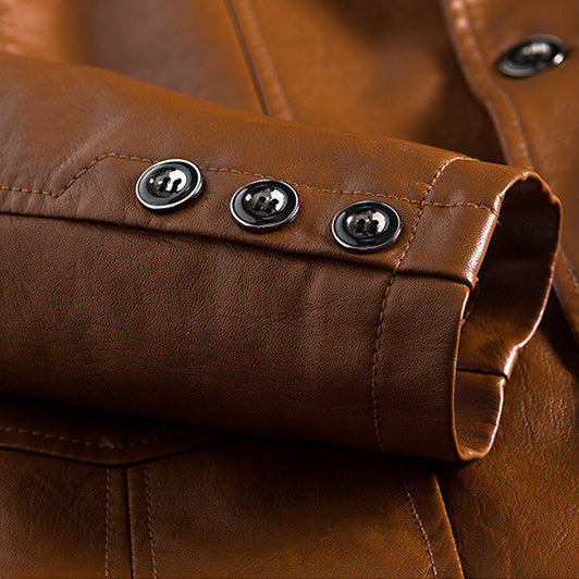 Op maat gemaakt, in Italië vervaardigd eco-leren jack – herenbovenkleding