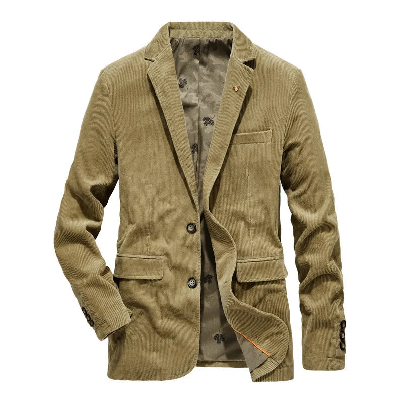 Corduroy blazer voor heren, klassieke stijl 0