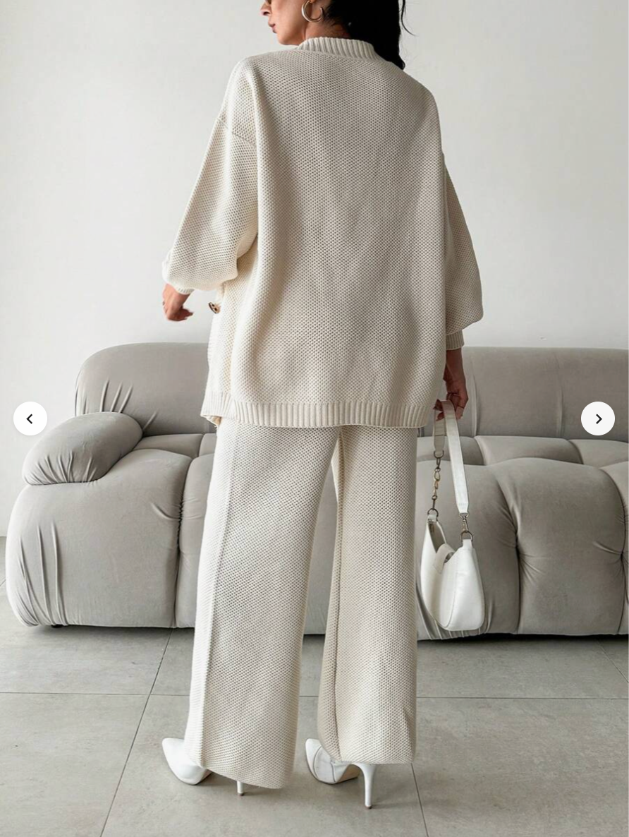 Galina | Zacht gebreide set met V-hals 1