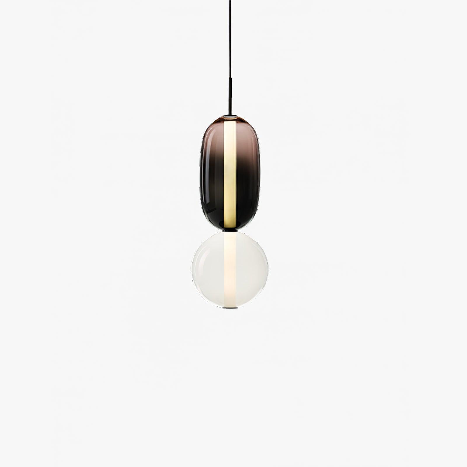 Gekonfijte | Glazen hanglamp met verschillende vormen en maten 0