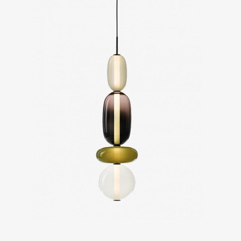 Gekonfijte | Glazen hanglamp met verschillende vormen en maten 13