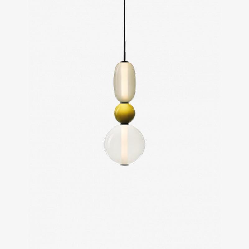 Gekonfijte | Glazen hanglamp met verschillende vormen en maten 14
