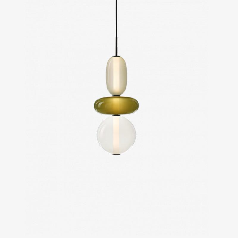 Gekonfijte | Glazen hanglamp met verschillende vormen en maten 18