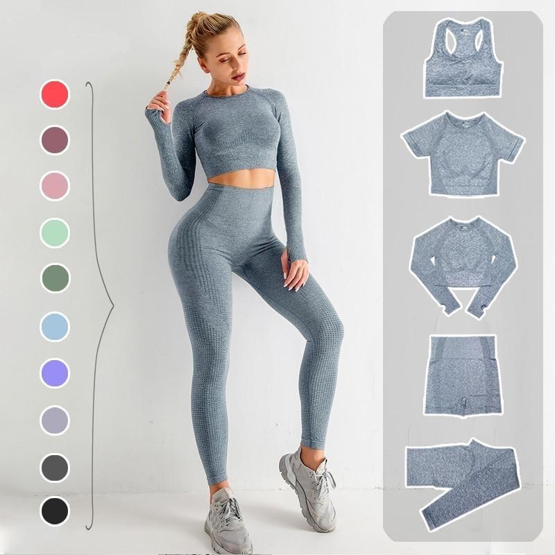 Lina - Complete 5-Delige Stretch Sportkleding Set voor Dames