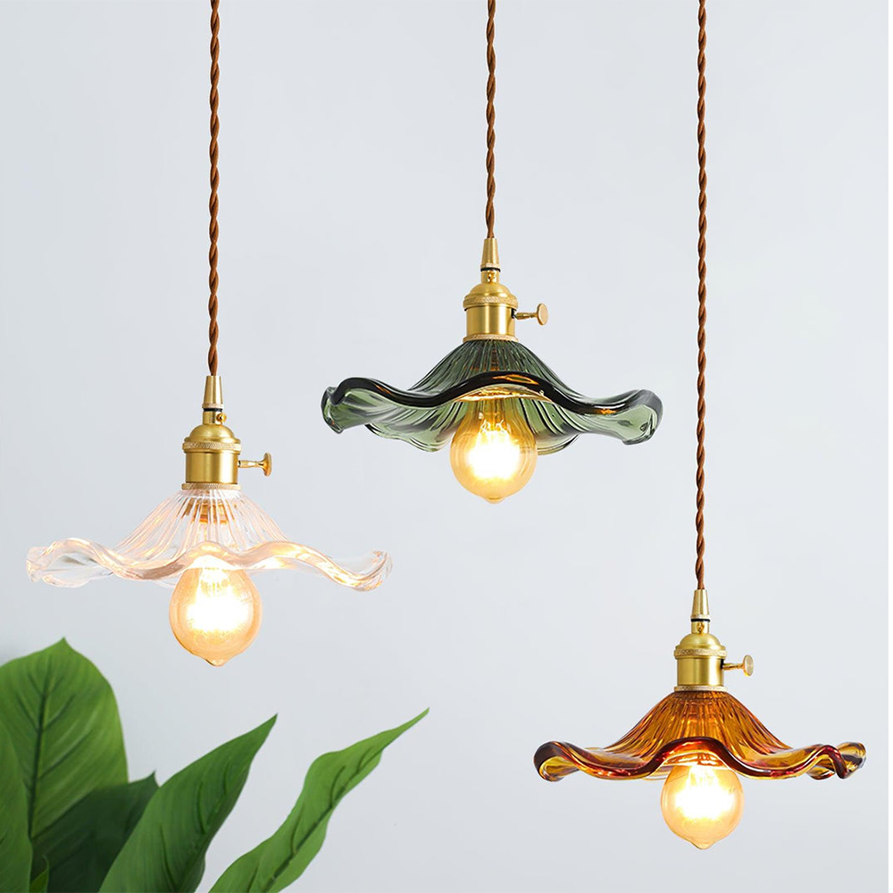 Hibiscus | Elegante glazen LED hanglamp 1