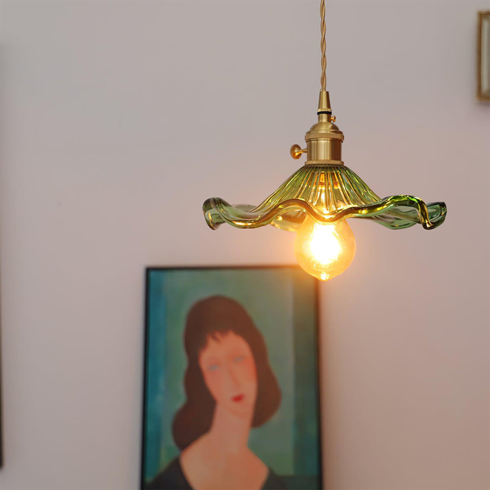 Hibiscus | Elegante glazen LED hanglamp 2