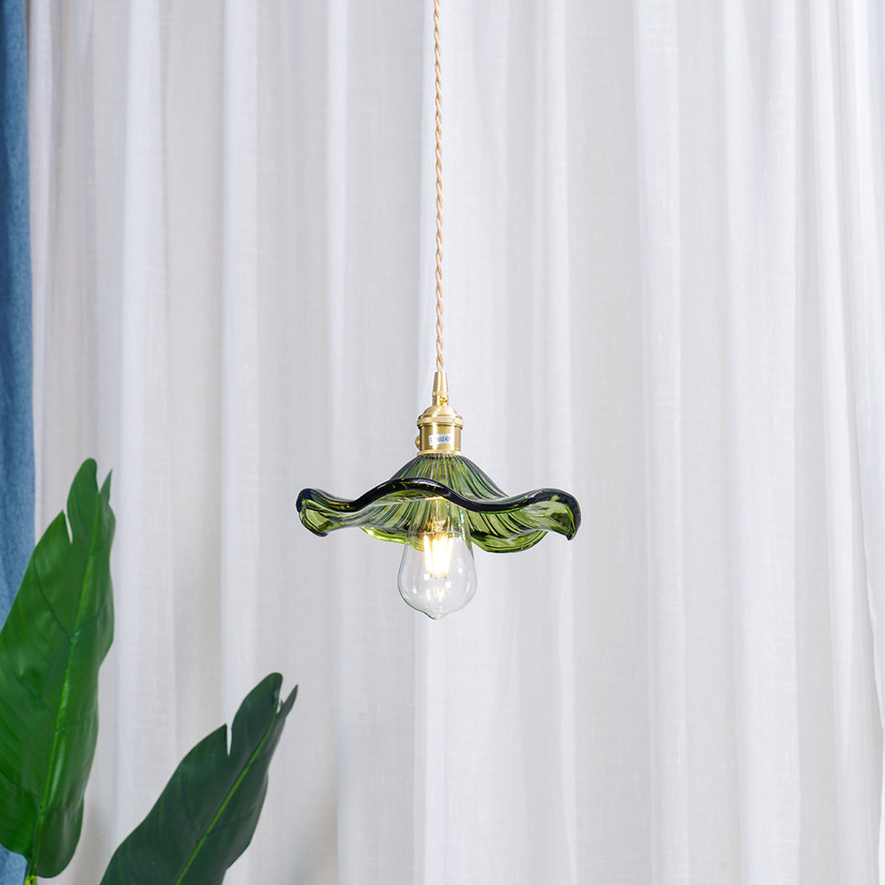 Hibiscus | Elegante glazen LED hanglamp 3