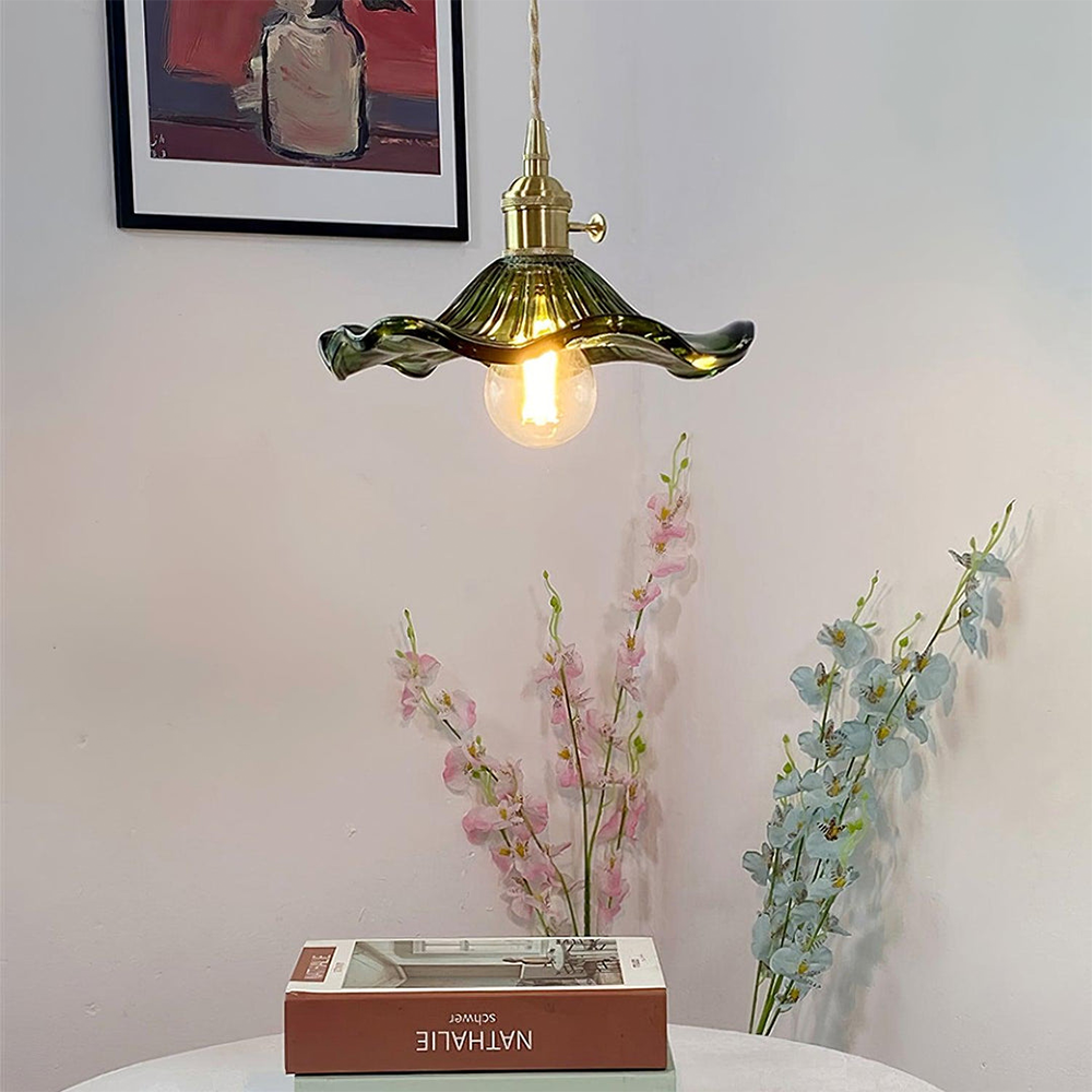 Hibiscus | Elegante glazen LED hanglamp 4