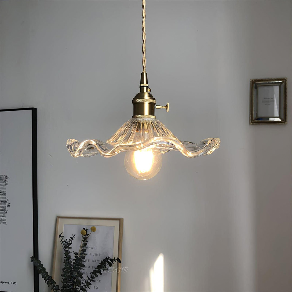 Hibiscus | Elegante glazen LED hanglamp 7