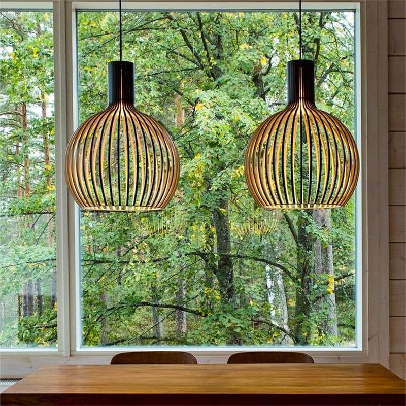Houten lamp | Uniek ontwerp en aanpasbare hoogte 2