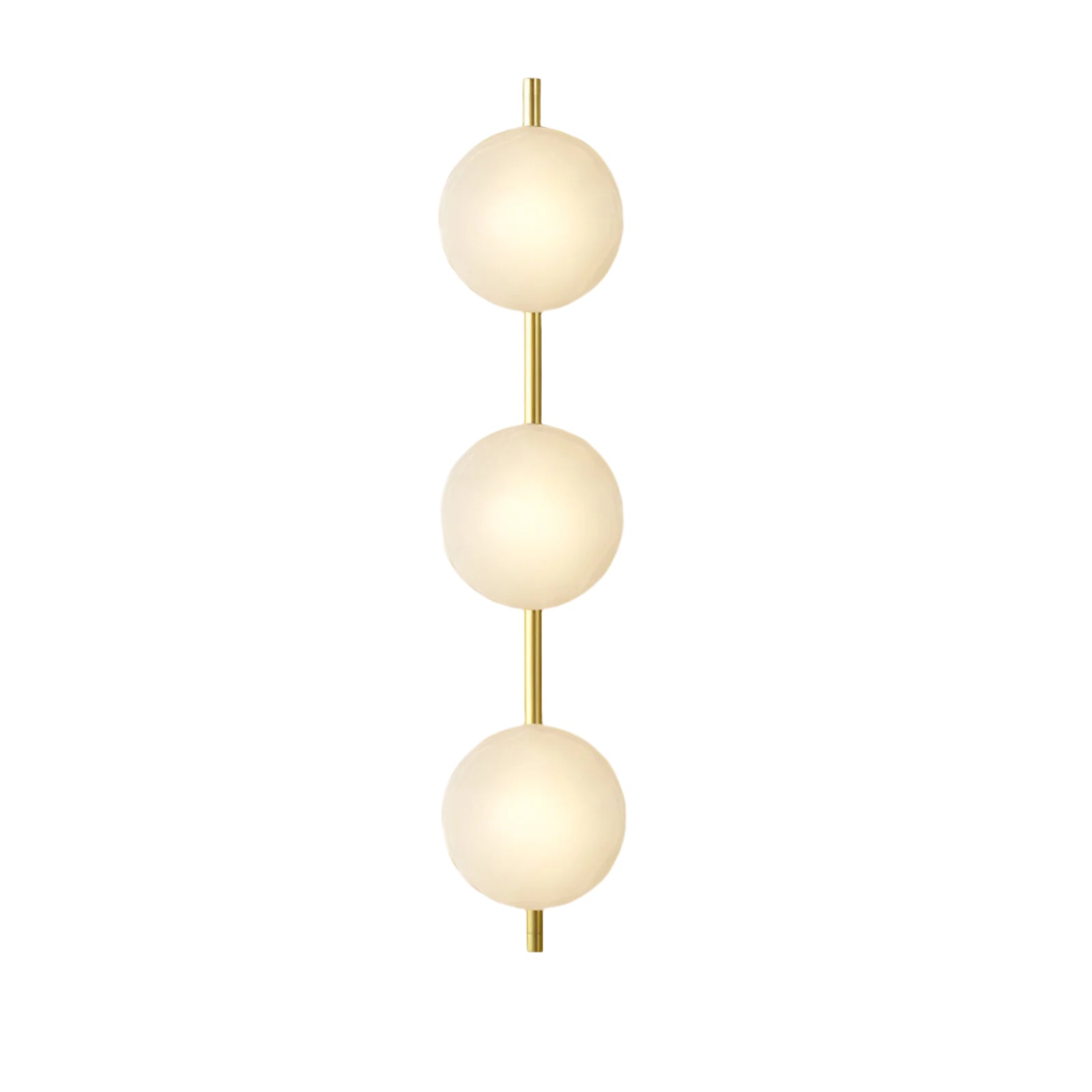 Hugbel | Mondgeblazen glas wandlamp met aluminium frame 17
