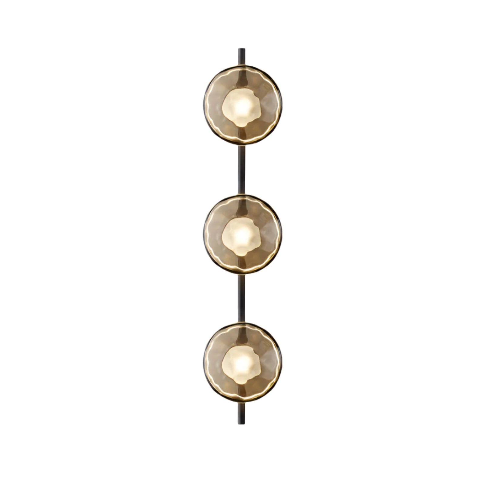 Hugbel | Mondgeblazen glas wandlamp met aluminium frame 18