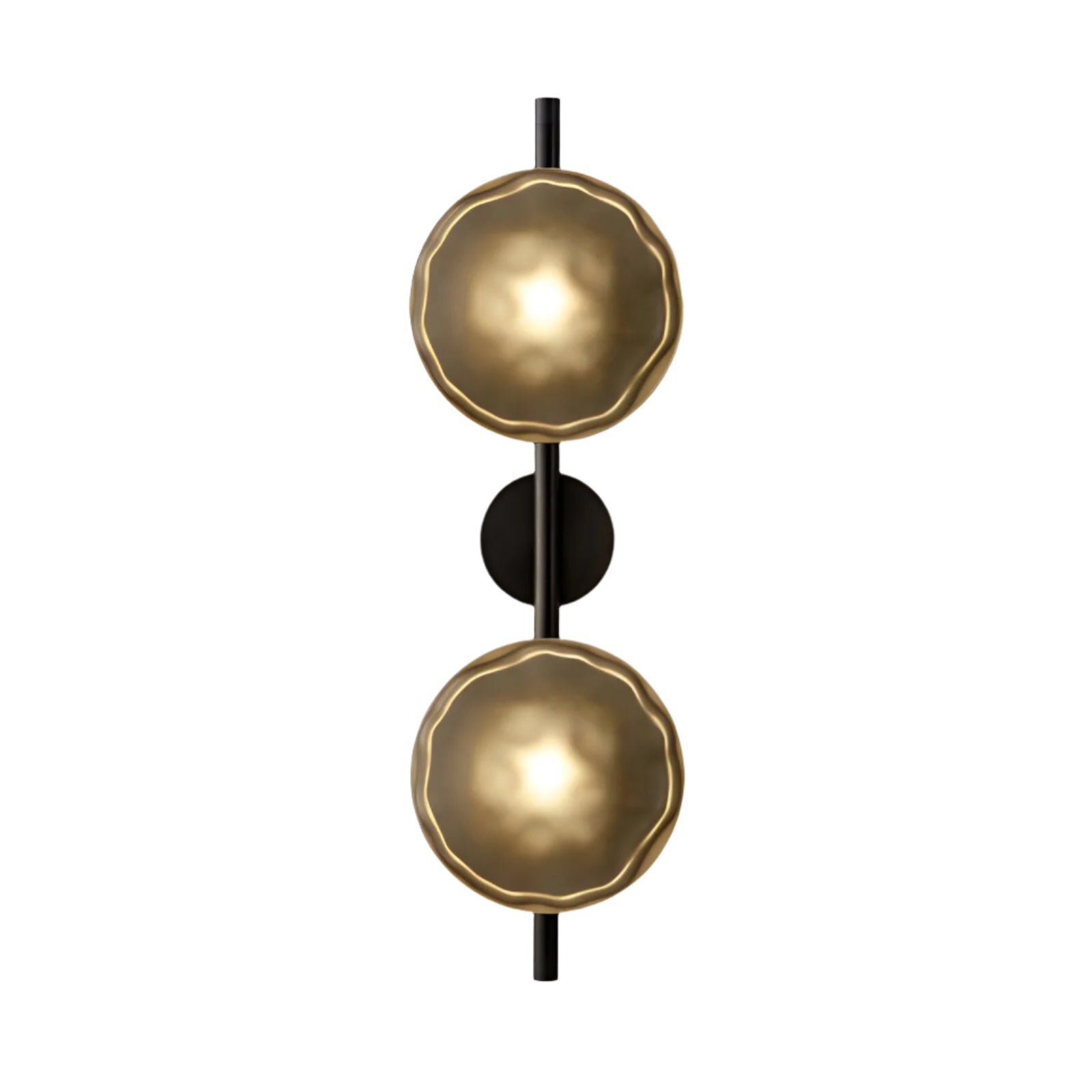 Hugbel | Mondgeblazen glas wandlamp met aluminium frame 25
