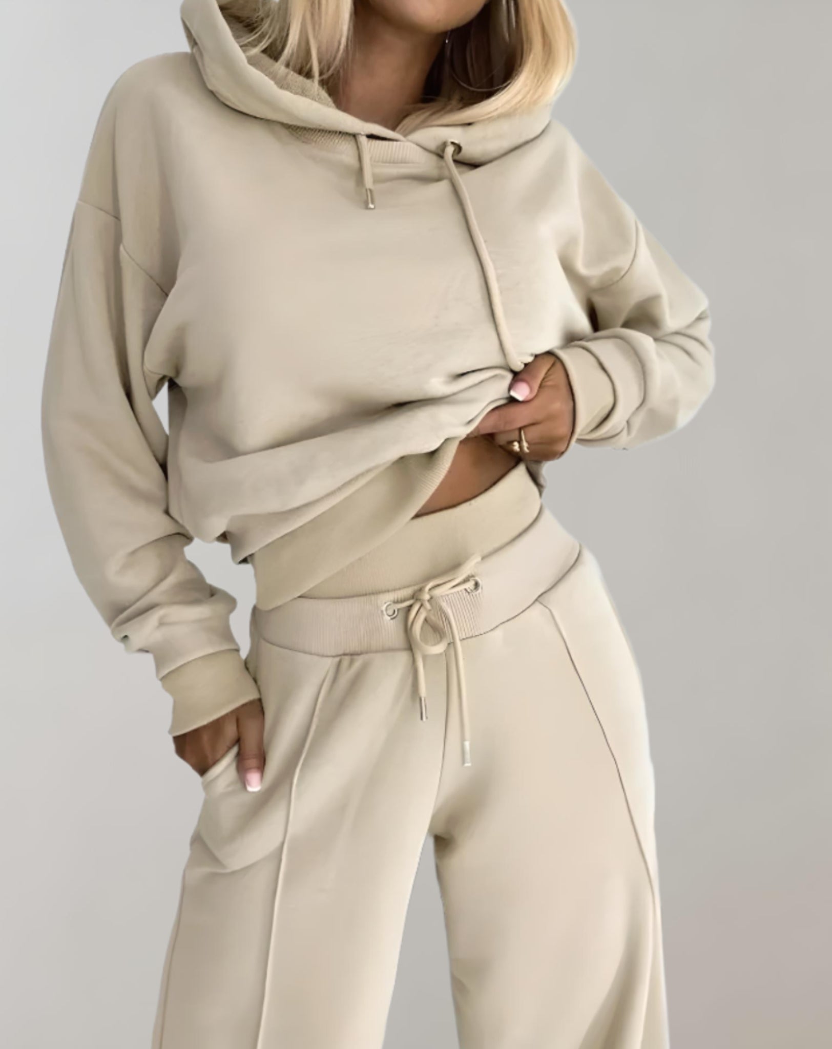 joggingpak dames beige