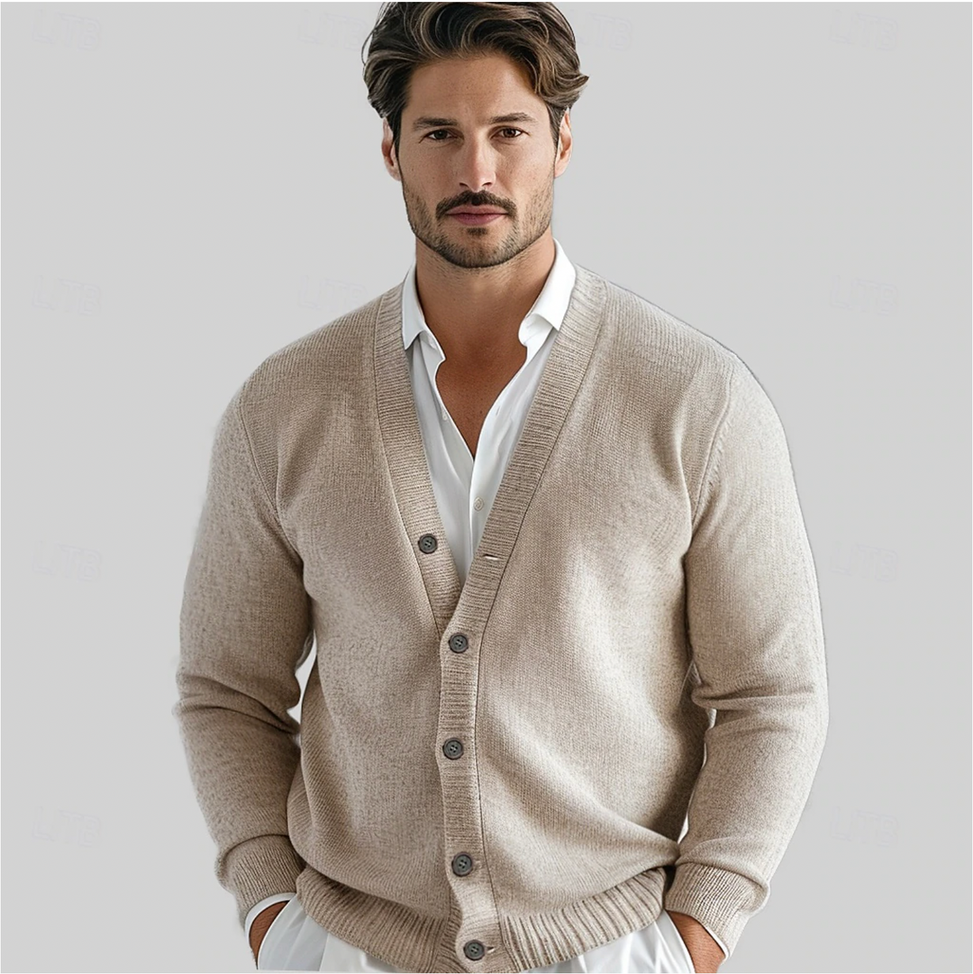 Klassiek | Diepe V-hals, knoopsluiting, comfortabele fit vest 0